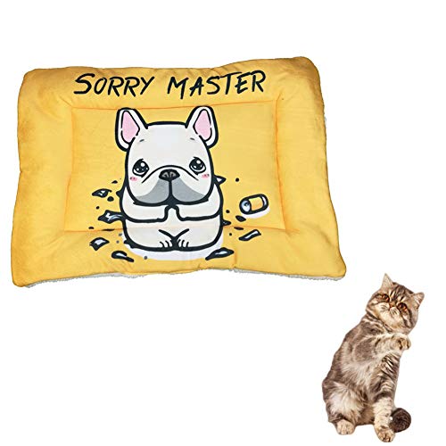 hongyupu Hundedecken Katzendecke Haustierdecke Hundekiste Mat Flauschige Katze Mat Waschbares Hundebett Hundebett klein Welpendecken Warme Hundedecke Yellow,l von hongyupu