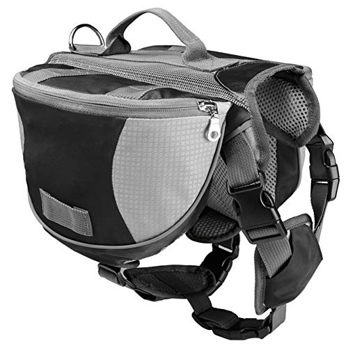 hongyupu Hunderucksack Hundetasche Hundegehzubehör Dogs Self Rucksack Hundereisezubehör Verstellbarer Hundegeschirrtasche Haustier Rucksack Hunderucksack Black,M von hongyupu