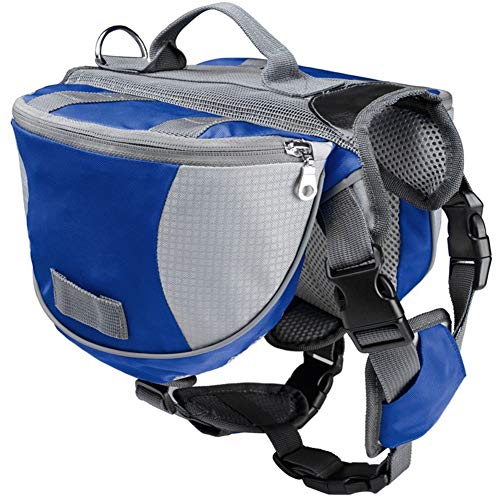 hongyupu Hunderucksack Hundetasche Hundegehzubehör Dogs Self Rucksack Hundereisezubehör Verstellbarer Hundegeschirrtasche Haustier Rucksack Hunderucksack Blue,M von hongyupu