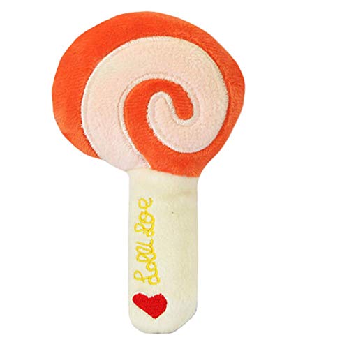 hongyupu Hundespielzeug Welpe Welpenspielzeug Welpenspielzeug Tough Dog Toys Quietschendes Hundespielzeug Quietschendes Hundespielzeug Quietschender Hundeball orange von hongyupu