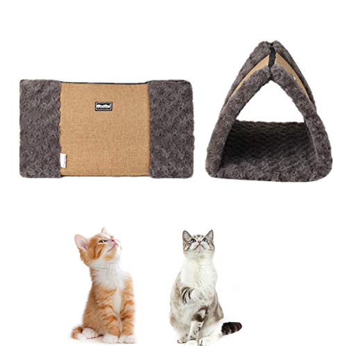 hongyupu Katzendecke Hundedecken Waschbar Luxus Hundebett Haustierbett Haustier-Auflage Kätzchenbett Hundebett Zubehör Flauschige Katze Mat Welpenbett Yellow von hongyupu