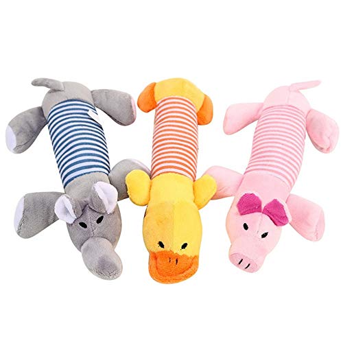 hongyupu Kauspielzeug Hund Hundespielzeug Quietschendes Hundespielzeug Hundekugeln quietschend Hund Soft Toys für kleine Hunde Hundespielzeug Squeaky 3pcs von hongyupu