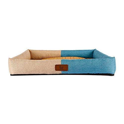 hongyupu Kühldecke Für Hunde Hund Kühlmatte Hund Cool Mat Cooles Hundebett Pet Cooling Mat Kaninchenkühlmatte Kistenmatte Katze Mat Kühlkissen für Hunde Large,Blue White von hongyupu