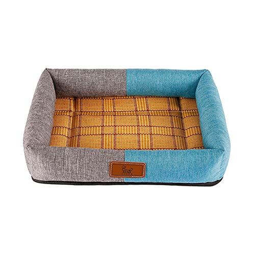 hongyupu Kühldecke Für Hunde Hund Kühlmatte Hund Cool Mat Cooles Hundebett Pet Cooling Mat Kaninchenkühlmatte Kistenmatte Katze Mat Kühlkissen für Hunde Medium,Blue Grey von hongyupu