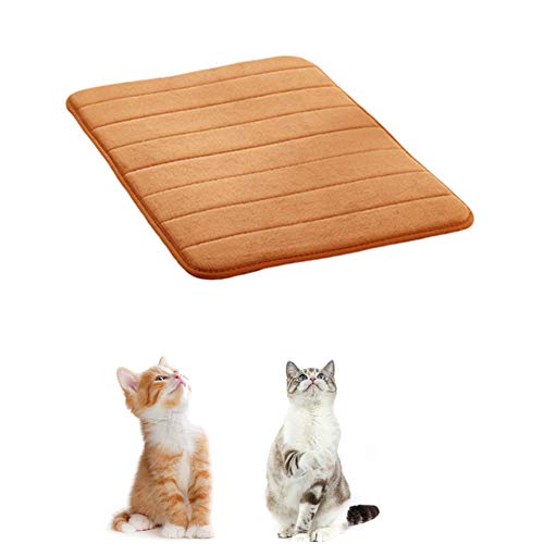 hongyupu Kuscheldecke Hund Hundedecke Kätzchenbett Hundebettwäsche Hundebett klein Welpen Matten Haustierbett Weiche Katze Mat Hundebett Zubehör Khaki,XL von hongyupu