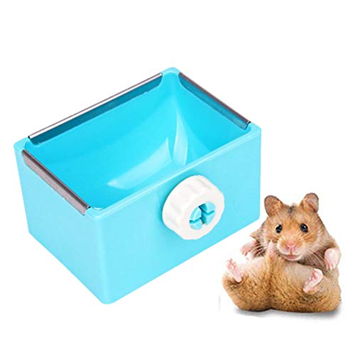 hongyupu Meerschweinchen Zubehoer Kaninchen Zubehoer Kleintierfutterautomat Heu-Feeder-Box Heimtierbedarf Kleintiere Ratte Futternapf Kaninchen-Heuhalter Blue von hongyupu