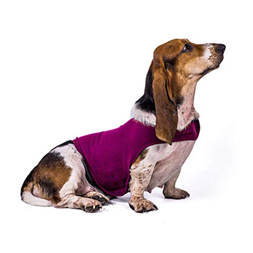 hongyupu Panikgeschirr Für Hunde Hundemantel Medizinisches Haustier Shirt Hund Hund Angst Jacke Angst Hundemantel Dog Recovery Suits Rose-red,XL von hongyupu