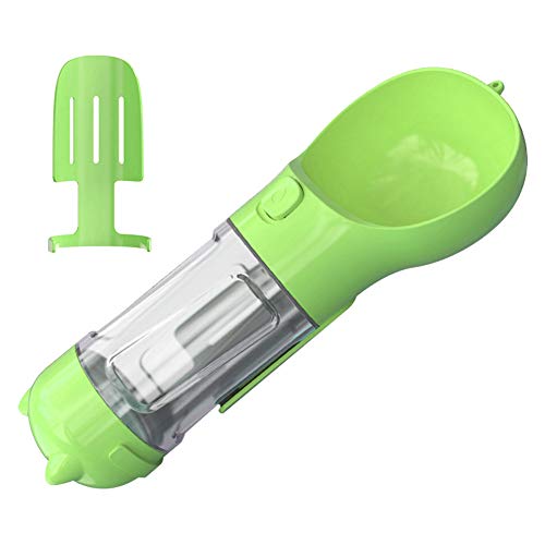 hongyupu Tragbare Haustier Wasserflasche Hundetrinkflasche für Unterwegs Pet Outdoor Travel Wasserspender Hundereisezubehör Hundewasserflaschen-Zufuhr A,Green von hongyupu