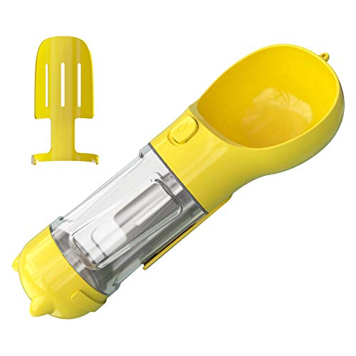 hongyupu Tragbare Haustier Wasserflasche Hundetrinkflasche für Unterwegs Pet Outdoor Travel Wasserspender Hundereisezubehör Hundewasserflaschen-Zufuhr A,Yellow von hongyupu