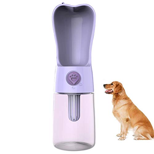 hongyupu Tragbare Haustier Wasserflasche Trinkflasche Hund Hundewasserflaschen-Zufuhr Tragbare Hundewasserflasche Reisewasserflasche Für Hunde Purple von hongyupu