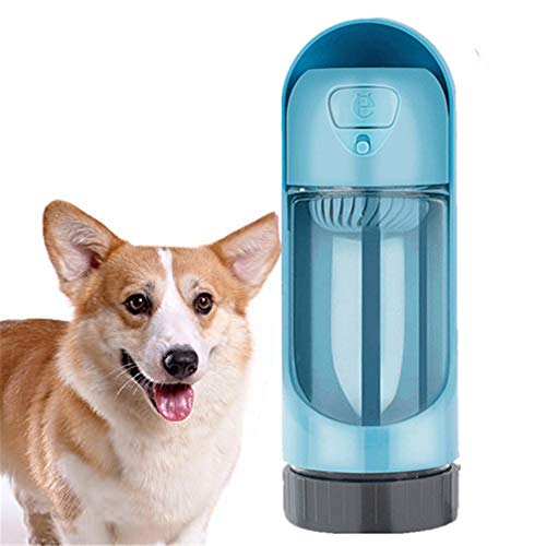 hongyupu Tragbare Haustier Wasserflasche Trinkflasche Hunde für Unterwegs Tragbare Hundewasserflasche Hundereisezubehör Auslaufsichere Hundetrinkflasche Blue von hongyupu