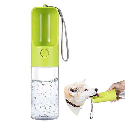 hongyupu Trinkflasche Hund Tragbare Haustier Wasserflasche Hundewasserflaschen-Zufuhr Hundegehzubehör Auslaufsichere Hundetrinkflasche Hundetrinkwasserflasche Green von hongyupu