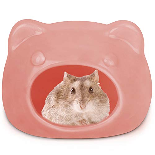 hongyupu buddelkiste Kaninchen hamsterhaus Hamster Spielzeug Guinea Pig Haus Hamster Hamster zubehör Gerbil Spielzeug 6.6cm,pink von hongyupu