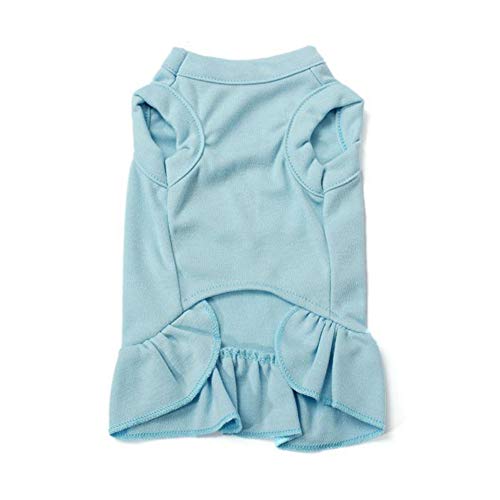 hongyupu hundekleid Katzenkleid Hundekleidung Prinzessin Hundekleid Welpenkleidung Katzenkleidung Brautkleider für Hund Rock für kleinen Hund Blue,l von hongyupu