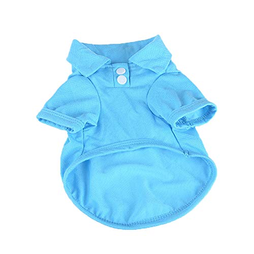 hongyupu hundekleidung Sommer Hunde Mantel Sommer Bequeme Haustierkleidung Welpenkleidung Kleidung für Hunde Kätzchen Kleidung Hundekleidung für den Sommer Blue,XL von hongyupu