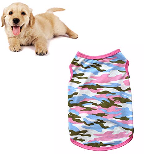 hongyupu hundekleidung Sommer Sommer Hunde Klamotten Hundekleidung für kleine Hunde Katze Kleidung Haustiere Hundemäntel Französische Bulldogge Kleidung pink,xs von hongyupu