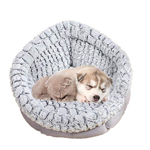 katzenbett hundebett Grosse Hunde Katzenhöhle Hundebett Günstige Hundebetten Kätzchenbett Flauschiges Katzenbett Hundebett klein Gray b,m von hongyupu