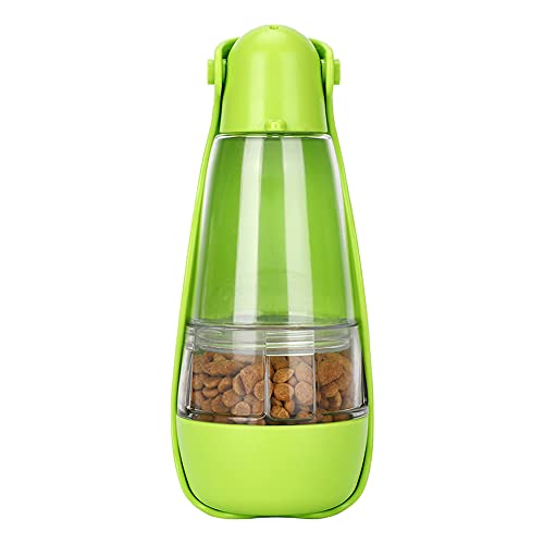 huahuajia Trinkflasche Hunde für Unterwegs Tragbare Haustier Wasserflasche Hundetrinkwasserflasche Hundewasserflasche Mit Schüssel Haustier-Reise-Wasserflasche Grass Green von huahuajia