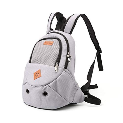 huahuajia Welpen-Tragetasche Hundetasche Haustier Rucksack Hundetragetasche Handtasche Welpen Tragetasche Kleine Hundetragetasche Verstellbarer Hunderucksack Haustier Tragetaschen für Hunde Grau von huahuajia