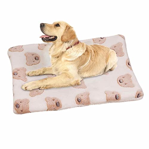 Beruhigende Decke für Katzen | Flanell Hundebett Matte Puppy Crate Pad,Weiche und warme maschinenwaschbare Schlafmatte für Hunde Katzen Kalte Wintertage Huiba von huiba