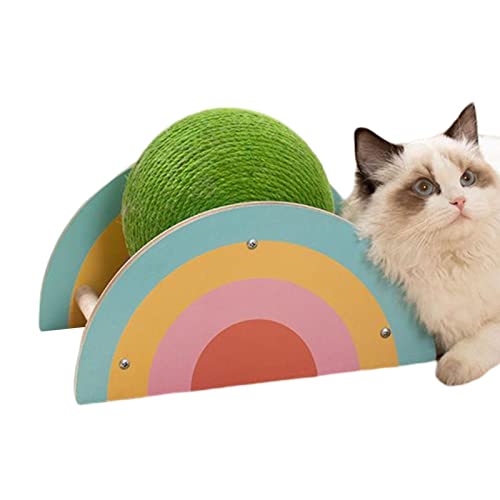 Katzenkratzspielzeug mit Sisalkugel - Katzenkratzball für Katzen und Kätzchen - Praktische Geschenke für Haustiere, die für Ihre Haustiere, Katzen, Kätzchen, Welpen, Kaninchen und mehr geeignet sind von huiba