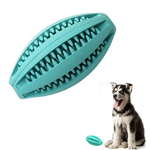 huihuijia Hunde-Kauspielzeug Welpenspielzeug Unzerstörbare Hundebälle Hundespielzeug für Langeweile Spender Pet Feeder Ball Hund Zahnreinigung Spielzeug Hund Beißspielzeug Hellblau von huihuijia