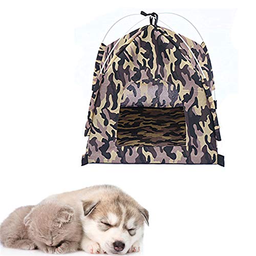 huihuijia Katzenzelt Hundezelt Outdoor Hundebett Hundehütte Outdoor Hund Sonnenschutz Outdoor Katzenhaus Hundehaus Indoor Bett Pop Up Hundezelt Hundehaus Brwon von huihuijia