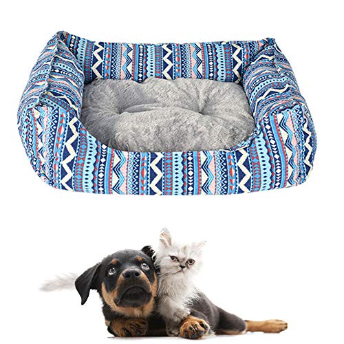 huihuijia Kleines Hundebett Tierarztbett für Hunde Kätzchenbett Hund Komfortbett Luxus Hundebett Oval Hundebett Kleine Katzenbett Haustiernest Flauschige Katzenbett Katzenhöhle Warmes Hundebett M von huihuijia