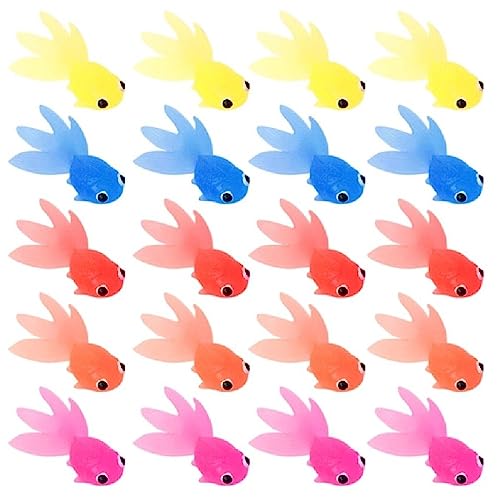 huwvqci 20Pcs Pet Fish for Cat Toy Fish Swimming In Water Cats Drink More Mini Goldfishi Toy Novelty Waterproof Toy Toddler Swimming Toy von huwvqci