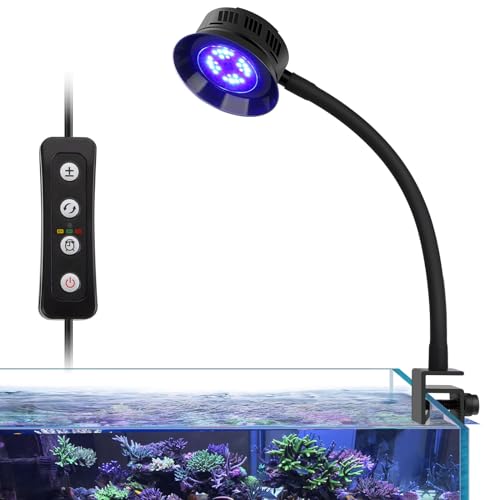 hygger Aquarium LED Riffleuchte, 30W Dimmbare LED Marine Aquarium Beleuchtung von hygger