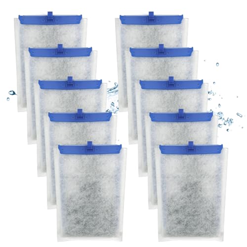 hygger HG137-10W Bio-Bag Filterkartuschen für Aquarium: 10 Pack Aquarium Ersatzfilterkartuschen von hygger