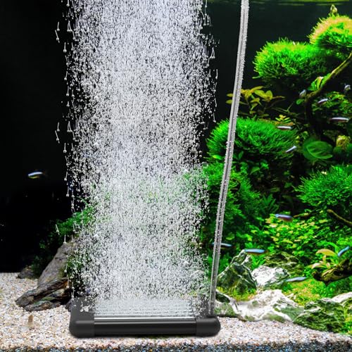 hygger Luftdiffusor, Aquarium Ausströmer Fisch Tank Bubbler mit Luftschlauch Rückschlagventil Saugnapf von hygger