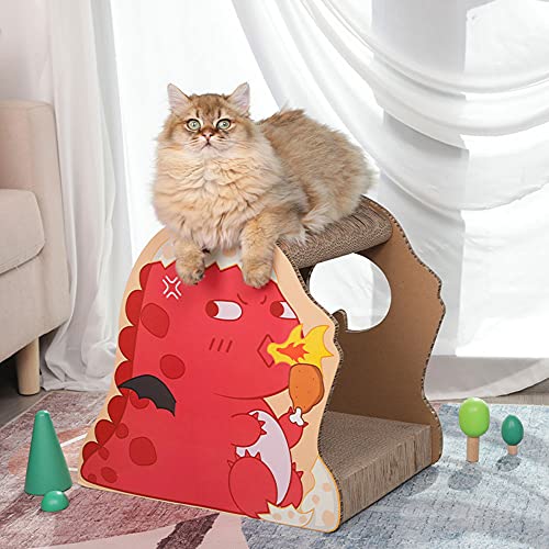 hzexun Kratzmatte für Katzen Kratzunterlage Dicker Hangtyp kann schlafen Katzenspielzeug Zwei Farben Kartonschutz für Möbel Spielzeug - Halten Sie Katzen Spaß gesund (rot) von hzexun