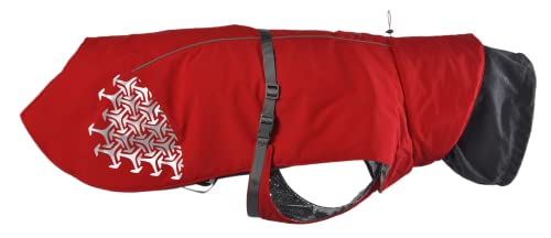 iEnergy™ JUD Hundemantel Hunde Winterjacke windabweisender, ultraleichter und reflektierender Hundemantel für trockene, sichere Gassigänge, Wandern (Rot, Klein) von iEnergy