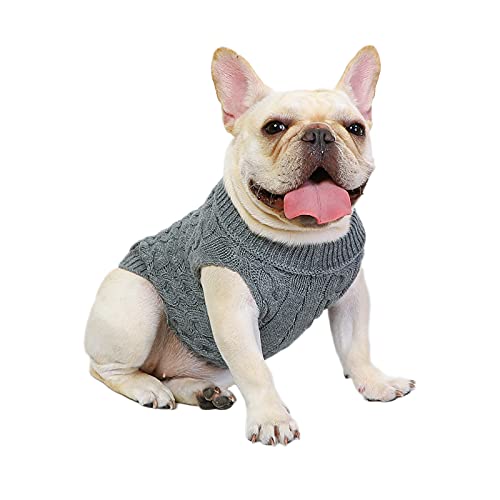 iFCOW Pullover für kleine Hunde, Strickpullover für den Winter bei kaltem Wetter, Strickweste für Welpen, kleine Katzen und Hunde von iFCOW