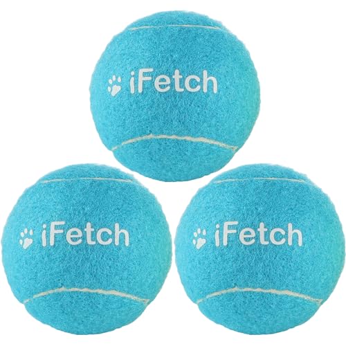 iFetch Too Tennisbälle Hundespielzeug, Bälle in Standardgröße (6,3 cm Durchmesser) für iFetch Too, Blau von iFetch