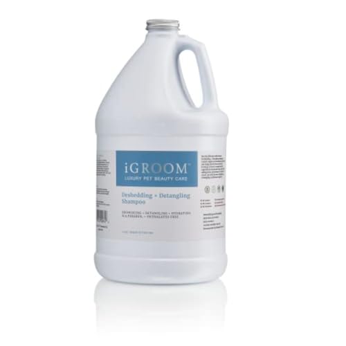 iGroom Deshedding & Detangling Hundeshampoo, luxuriöse Tierpflege, löst Verfilzungen und unerwünschte Unterwolle, verleiht Glanz und Volumen, hergestellt in USA, 3.8l von iGroom