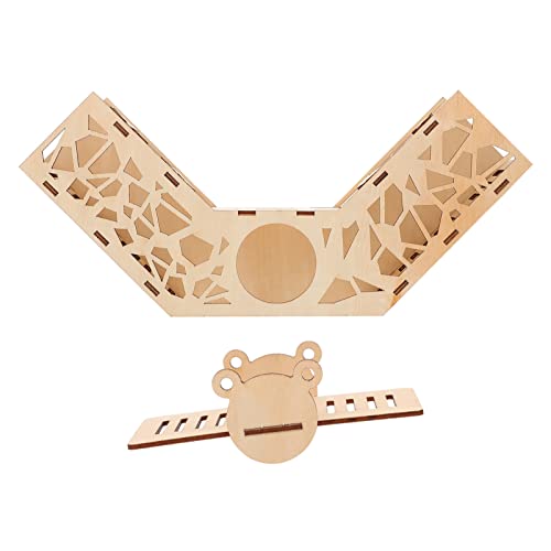 ibasenice Hamsterkäfige Holzspielzeug 1 Set Holzhamstertunnellabyrinth Holzhamsterspielzeugtunnel Holzlabyrinth Hamstermäuse Holzlabyrinth Lustige Aktivität Sportspielzeug Wooden Toys von ibasenice