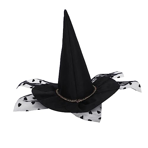 ibasenice Kopfschmuck Für Haustiere Tierkostüm Zubehör Für Halloween Hexenhut Schwarz Zarter Haustierhut Schlichtes Großzügiges Design von ibasenice