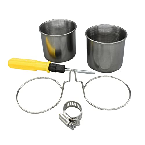 ibasenice 1Satz Papagei Lebensmittelbehälter aus Teiliges mit Praktischem Dual Cup Design zu Installieren für Vogelkäfige Futter und Wasserversorgung ibasenice 1Satz Papagei Lebensmittelbehälter aus Teiliges mit Praktischem Dual Cup Design zu Installieren für Vogelkäfige Futter und Wasserversorgung von ibasenice