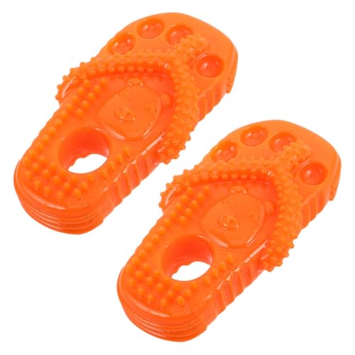 ibasenice 2 Stück Interaktives Zähn Reinigen Form Eines Slippers Langlebig für Welpen und Kräftige Orange für Zahnpflege und Spielspaß ibasenice 2 Stück Interaktives Zähn Reinigen Form Eines Slippers Langlebig für Welpen und Kräftige Orange für Zahnpflege und Spielspaß von ibasenice