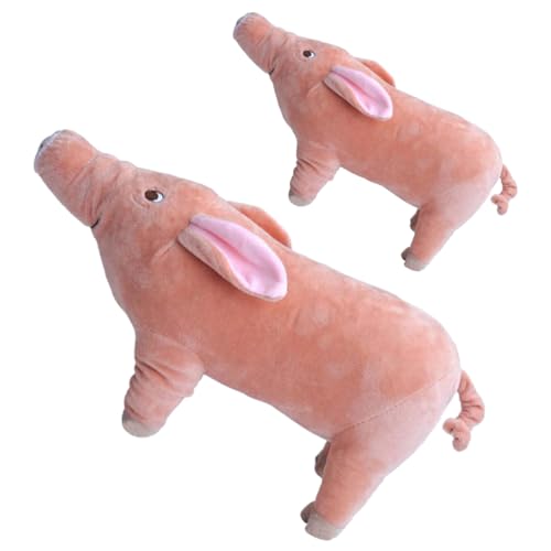 ibasenice 2St Plüschtiere für Haustiere Piggy plüschkissen Kuscheltier cat Toys katzenspielzeig Plüschspielzeug für Hunde Plüsch Schweinchen Hochwertige PP-Baumwolle von ibasenice