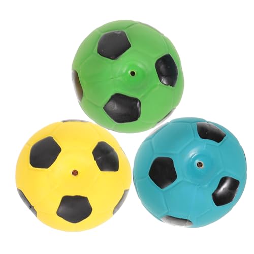 ibasenice 3 Stück Fußballspielzeug Ball Fußball Fußballbälle Sound Fußballspielzeug Lustiges Ballspielzeug Soundball Blau von ibasenice