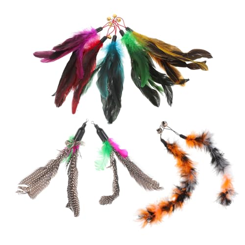 ibasenice 9 Stück Teiliges Katzenfeder Nachfüllset Langlebige Interaktive Spielangel Ersatzfedern Vielseitig Kompatibel Einfache für Stundenlangen Katzenspaß ibasenice 9 Stück Teiliges Katzenfeder Nachfüllset Langlebige Interaktive Spielangel Ersatzfedern Vielseitig Kompatibel Einfache für Stundenlangen Katzenspaß von ibasenice