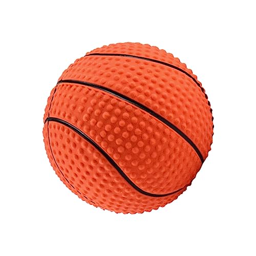 ibasenice Pet Basketball Spielzeug Quietschende Kauspielzeuge Für Welpen Quietschendes Hundespielzeug Basketball-hundespielzeug Hunde-Basketball Haustier Klein Emulsion Hündchen Plüsch Hund von ibasenice