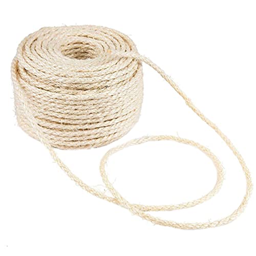 ibasenice Multi- - Seil- 80M- Katze- Schleifklappe Seil Katze Kratzen Sisal Hanfseil DIY Dekoratives Hanfseil Retro- Katzen- Hanfseil für Home Katzenspielzeug 3Mm/ M Zufällige Farbe von ibasenice