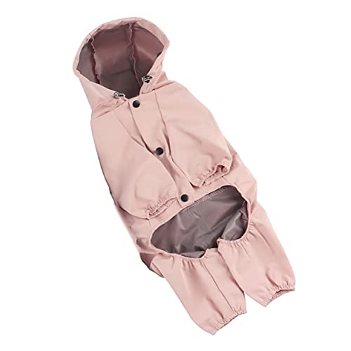 ibasenice Wasserdicht Reflektierende Hund Regenmantel- Einstellbare Stilvolle Hund Hoodie Poncho mit Sicherheit Reflektierende Streifen Design Wasserdicht Hoodie Regen Jacke Poncho Kleidung von ibasenice