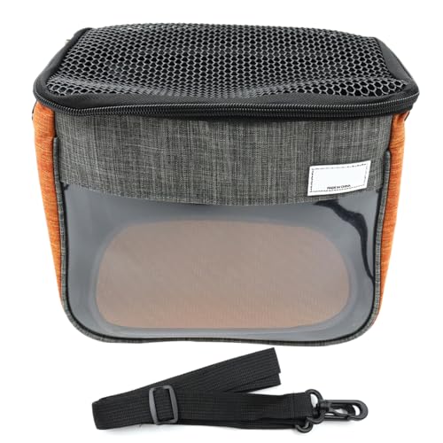 ieron Hamster-Tragetasche, stilvolle und atmungsaktive Tragetasche für Kleintiere, perfekt für Reisen und Outdoor-Aktivitäten (extragroße Größe) von ieron