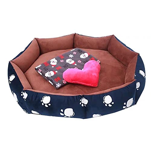 ifgswopq Hunde- und Katzenbett, hochdichte PP-Baumwolle, abnehmbar, maschinenwaschbar, orthopädische Gelenkentlastung, Hundesofa (110 x 90 x 22) von ifgswopq