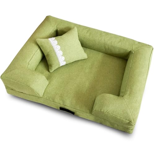 ifgswopq Hundebett, Hundehütte, Hundesofa, Hundehütte, Vierjahreszeiten-Hundehütte, Haustiersofa, herausnehmbares und waschbares Haustierbedarf, Katzenbett (Farbe: B, Größe: 80 x 55 x 14 cm) (C 80 x von ifgswopq